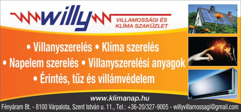 Willy Villamossági és Klíma Szaküzlet logó